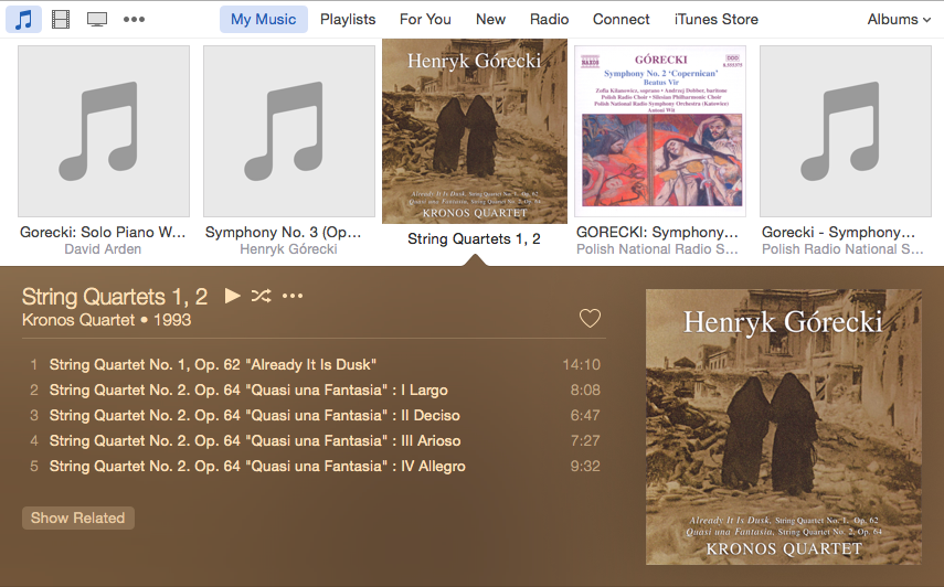 iTunes's album view. We can do better than this.