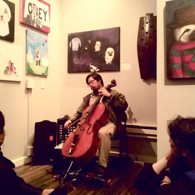 Ted Laderas performing our first Tiny Concert.